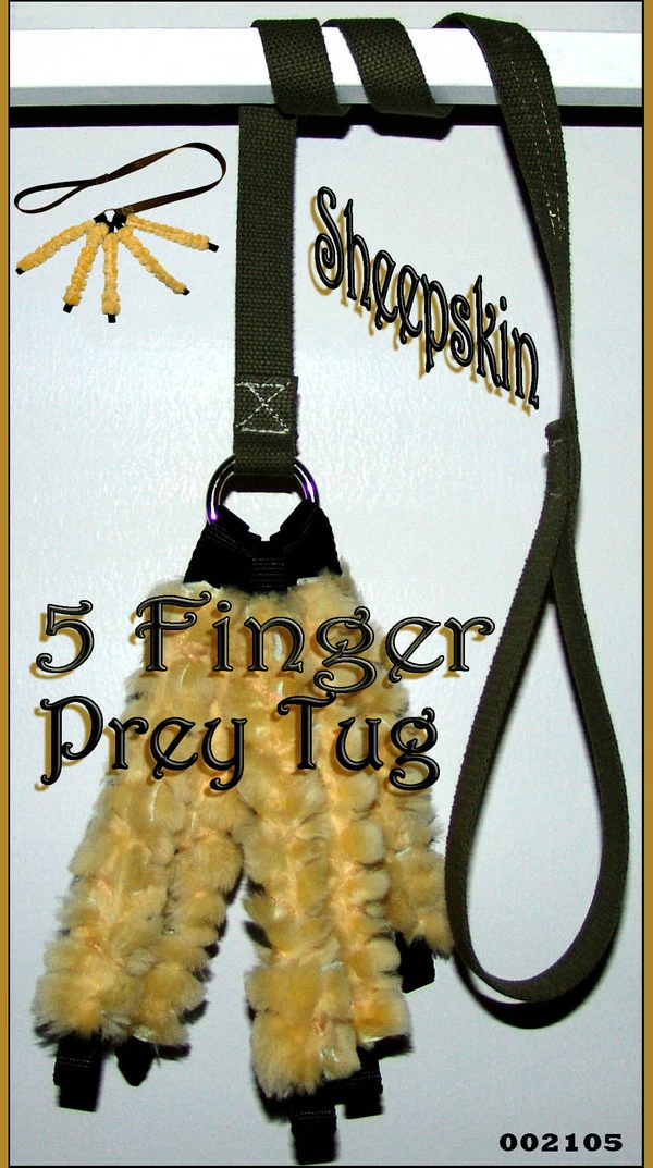5 Finger Sheepskin Tug - Image 4