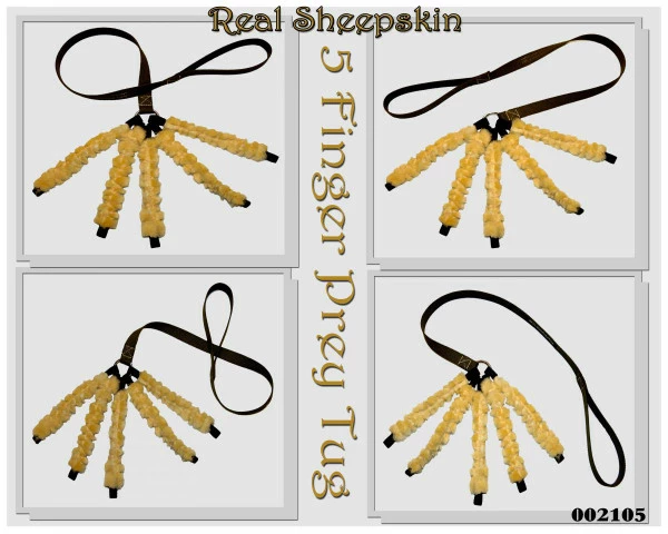 5 Finger Sheepskin Tug - Image 3