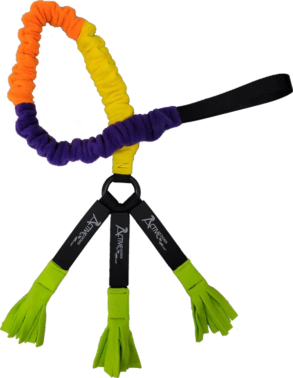 Fleece Bungee Tug W/Rubber Tails