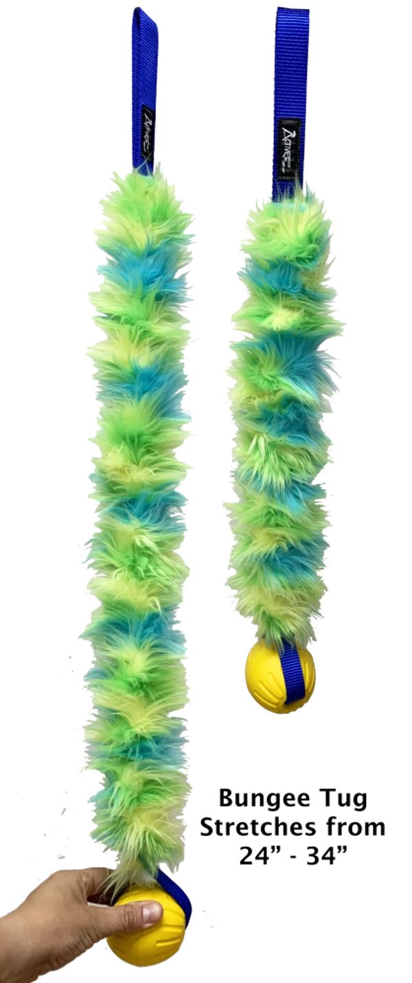 Fur Bungee W/Foam Ball Tug - Image 3