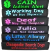Custom Text Medical Alert Padded Seat Belt Cover