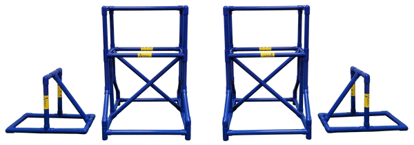 Agility PVC Deluxe Double Dog Walk Bases W/Side Ramps - Image 2