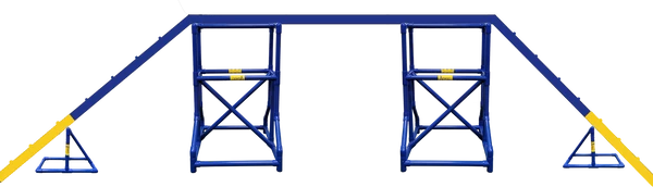 Agility PVC Deluxe Double Dog Walk Bases W/Side Ramps