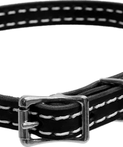 Stitched Leather Collar ½"