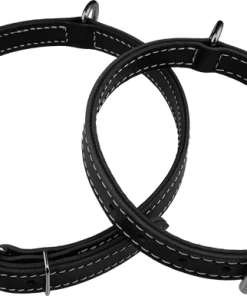 Center D-Ring Leather Dog Collar 1"