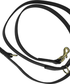 Floating Ring Leather Dog Leash 6'