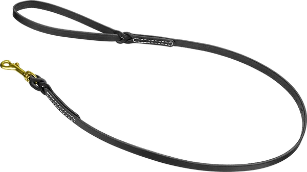 Braided Leather Dog Leash 1/2"