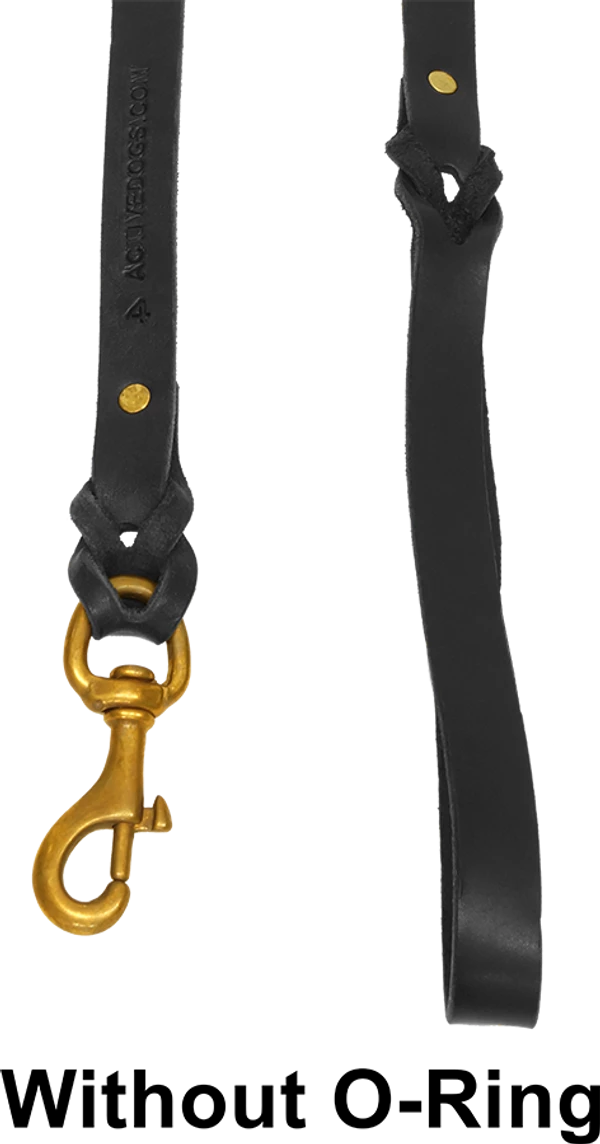 Braided Leather Schutzhund Trial Dog Leash 3/4" X 4' - Image 3