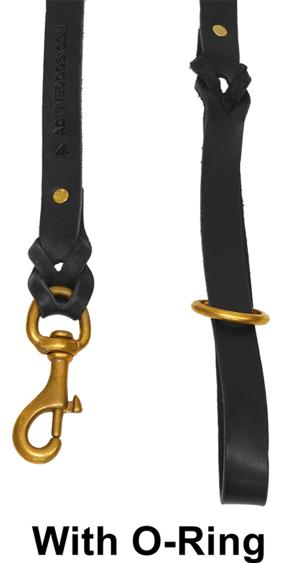 Braided Leather Schutzhund Trial Dog Leash 3/4" X 4' - Image 5