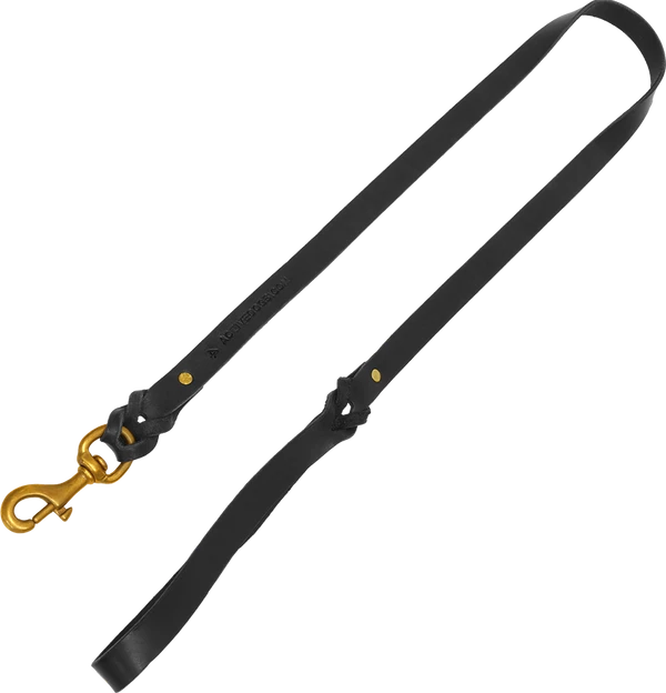 Braided Leather Schutzhund Trial Dog Leash 3/4" X 4'