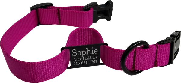 Personalized ID Nylon Dog Collar - 1" - Image 11