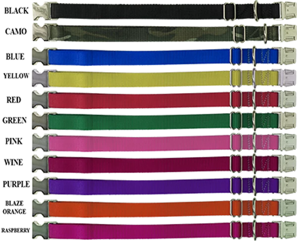 Personalized ID Nylon Dog Collar - 1" - Image 13