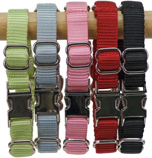 2 Way Adjustable Martingale Dog Collar - 5/8" - Nylon