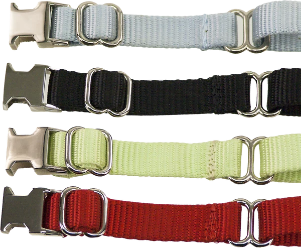 2 Way Adjustable Martingale Dog Collar - 5/8" - Nylon - Image 7
