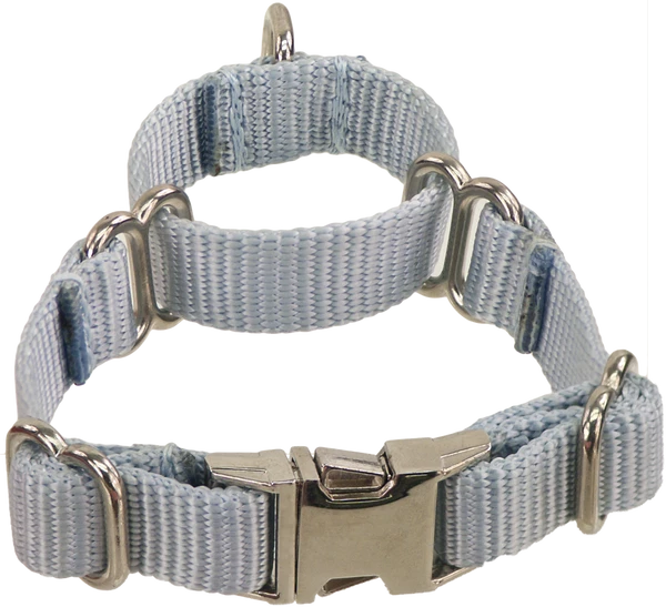 2 Way Adjustable Martingale Dog Collar - 5/8" - Nylon - Image 6