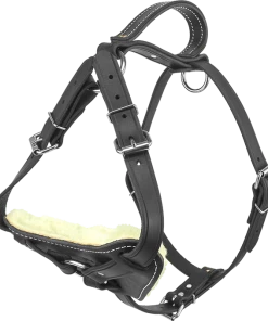 Padded Leather Harness W/ Sheepskin Lining