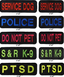 Custom ID Dog Collar Patch 2x6