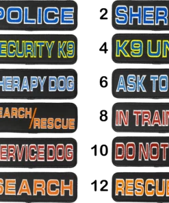 Embroidered Collar Patch 2x6