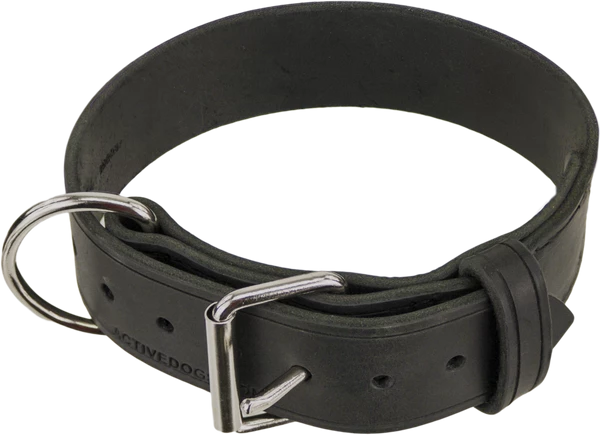 Leather Agitation Dog Collar 2"