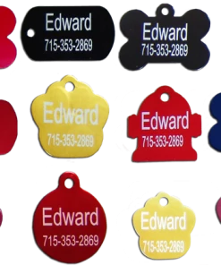 Engraved Aluminum Collar Tags [closeout]