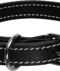 Double Layer Leather Dog Collar 1"