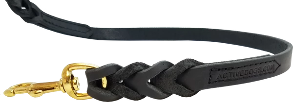 Military Spec Braided Leather Dog Leash 3/4" - Image 3