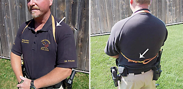 CaliberDog Braided Leather Leash 5.5' - Image 2