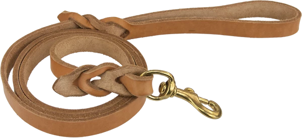 CaliberDog Braided Leather Leash 5.5' - Image 3