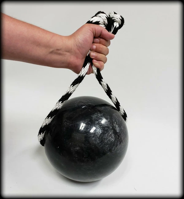 Muscle Building & Exercise Dog Ball W/ Rope - Image 3