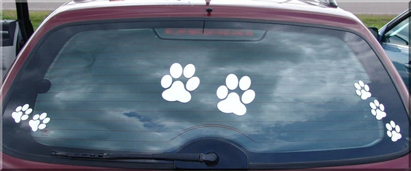 Vinyl Paw Print Decals - Image 3