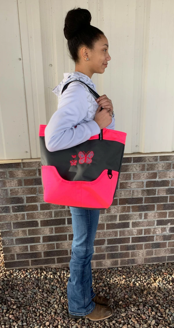 Custom Graphic Logo/Text 2-Tone Tote Bag - Image 11