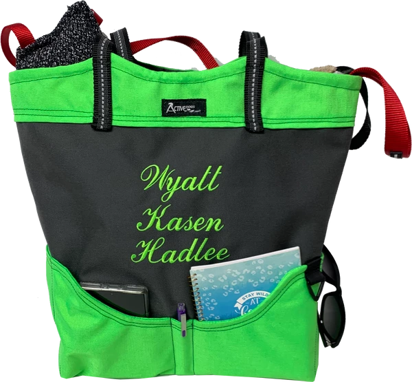 Custom Graphic Logo/Text 2-Tone Tote Bag