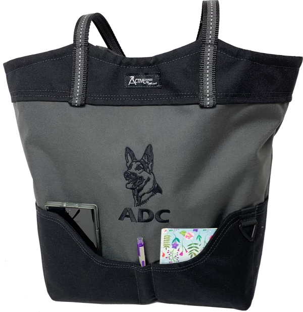 Custom Graphic Logo/Text 2-Tone Tote Bag - Image 2