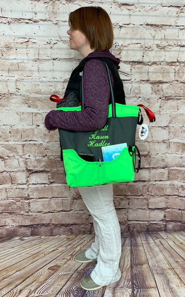 Custom Graphic Logo/Text 2-Tone Tote Bag - Image 7