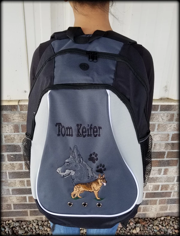Embroidered Breed Specific Backpack - Image 3
