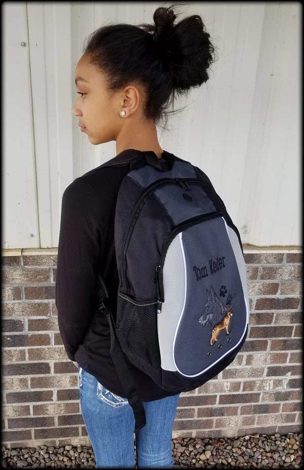 Embroidered Breed Specific Backpack - Image 2