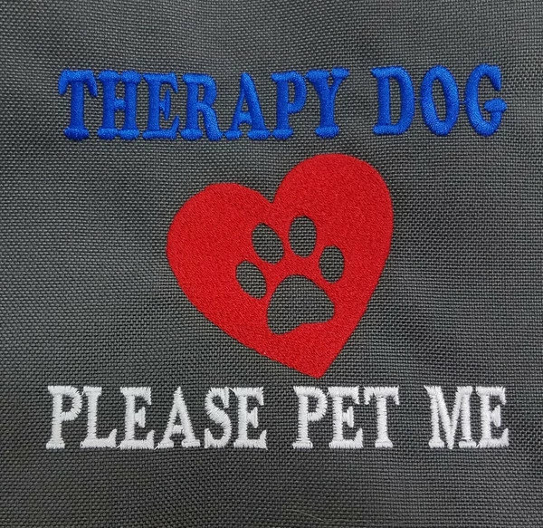 Embroidered Service Dog Backpack - Image 15