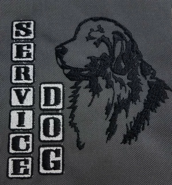 Embroidered Service Dog Backpack - Image 11