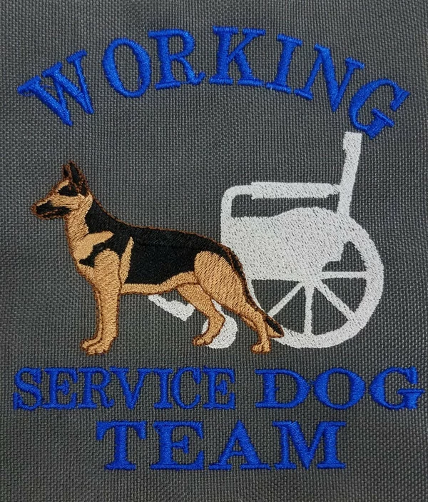 Embroidered Service Dog Backpack - Image 12