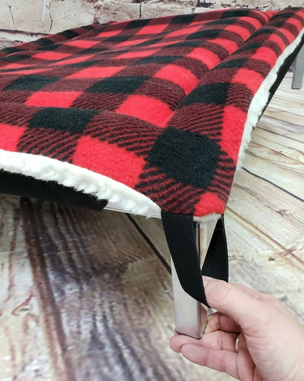 Reversible Fleece Cushion Pad For Raised Dog Bed - Image 5