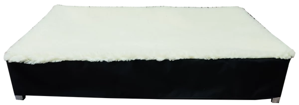 Raised Dog Bed Hi-loft Sherpa Slip Cover - Image 2