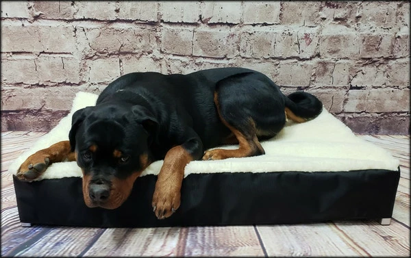 Raised Dog Bed Hi-loft Sherpa Slip Cover - Image 3