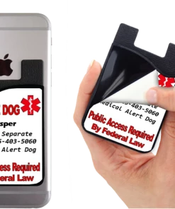 Service Dog Card Caddy - Do Not Separate Or Custom Text