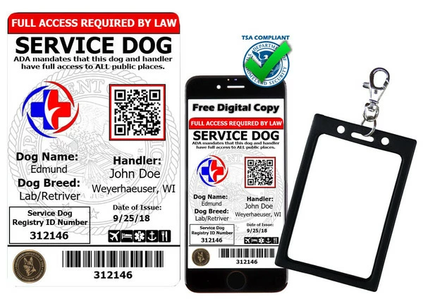 Activedogs Registered Service Dog ID + Free Digital ID Copy - Image 2