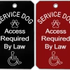 Large Engraved Service Dog ID Tag