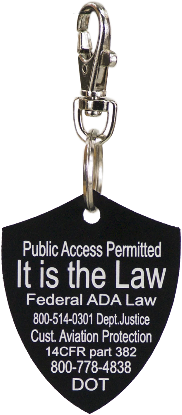 Service Dog Engraved Travel ID Tag - Image 15