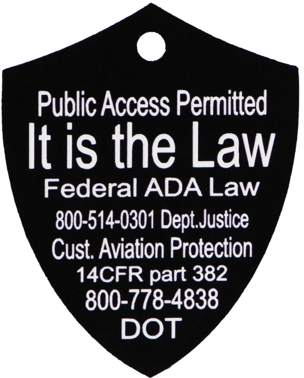 Service Dog Engraved Travel ID Tag - Image 17