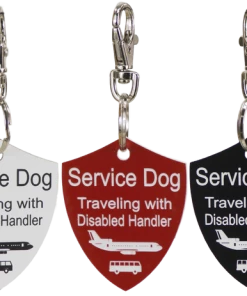 Service Dog Engraved Travel ID Tag