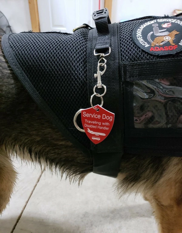 Service Dog Engraved Travel ID Tag - Image 6