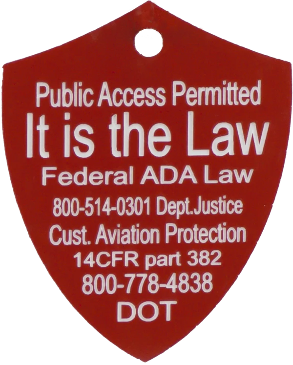 Service Dog Engraved Travel ID Tag - Image 11